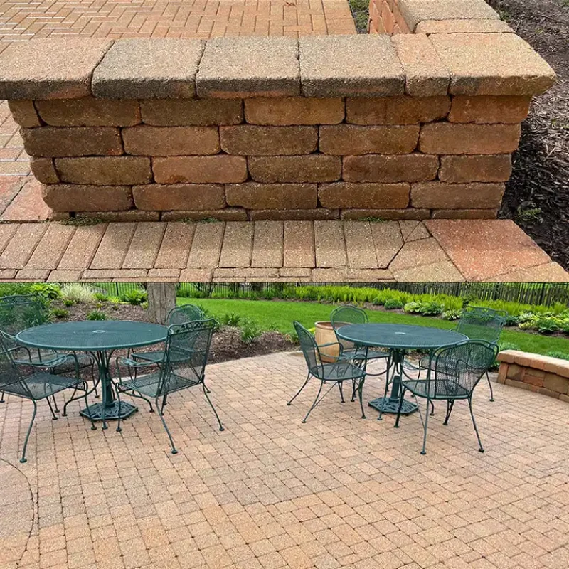 after concrete cleaning